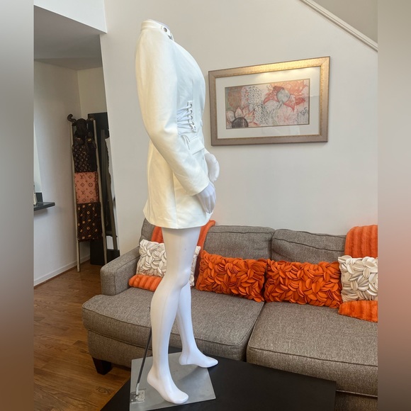 ❣️🆕Fashion Nova X Cardi B White Boardin’ Jets Blazer Dress❣️ - Picture 7 of 13